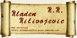 Mladen Milivojević vizit kartica